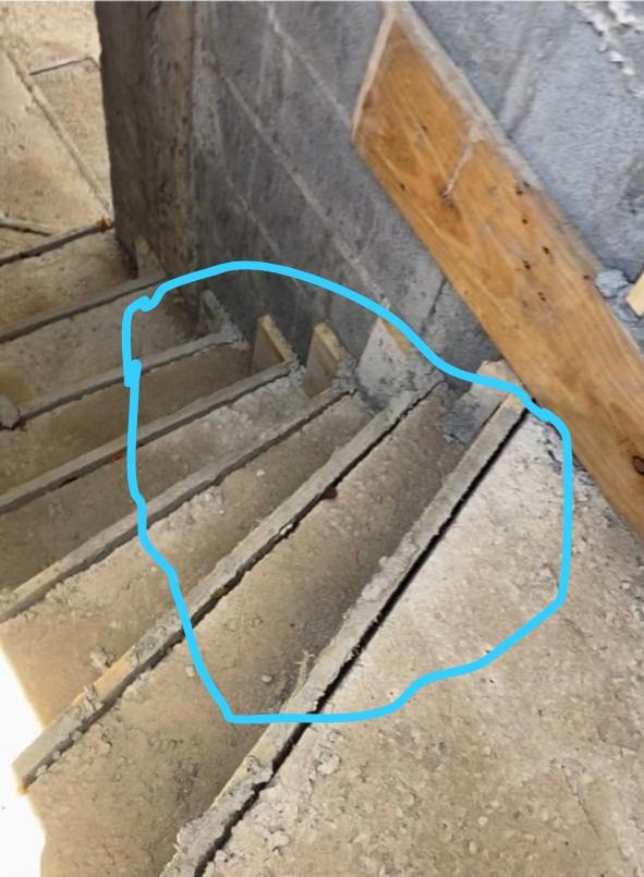 Poorly made stairs