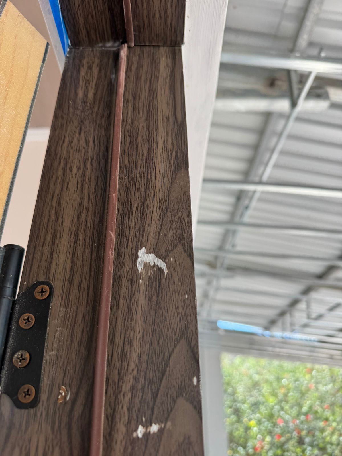 Frame with paint stains