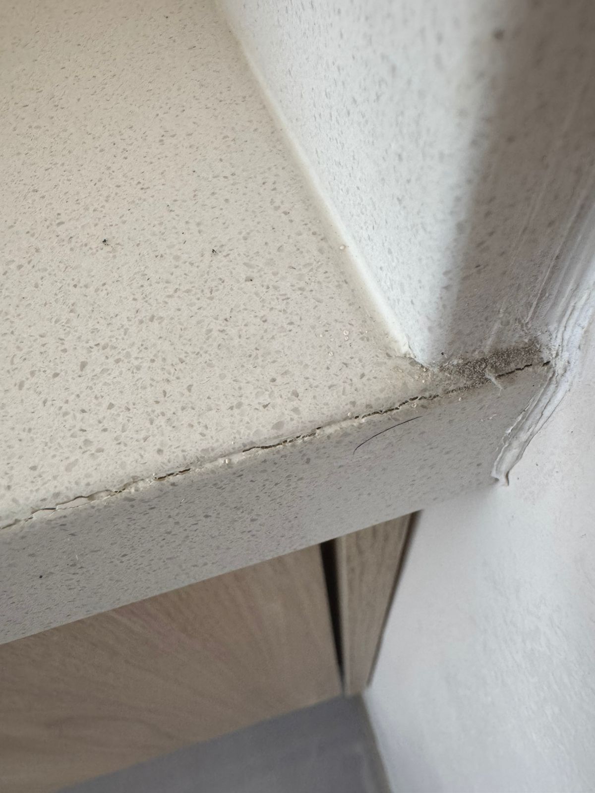 Cracked countertop